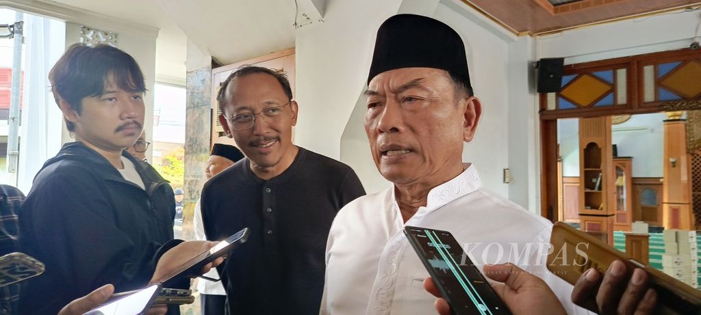 Kepala Staf Presiden Moeldoko di Malang, Jawa Timur, Jumat (26/1/2024).