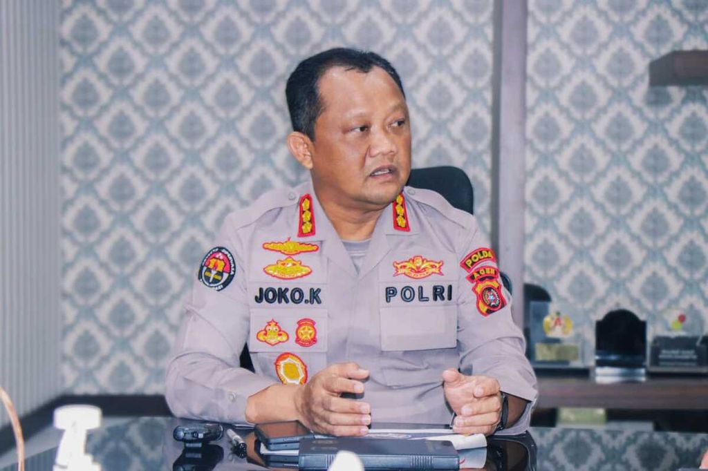 Kabid Humas Kepolisian Daerah Aceh Komisaris Besar Joko Krisdiyanto