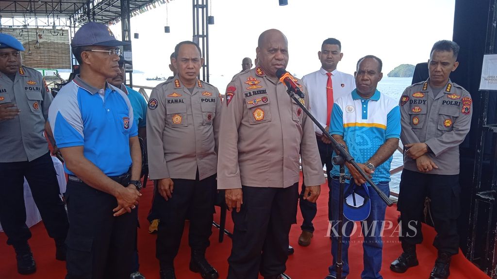 Kepala Kepolisian Daerah Papua Inspektur Jenderal Mathius Fakhiri di Jayapura,  Senin (27/6/2022).