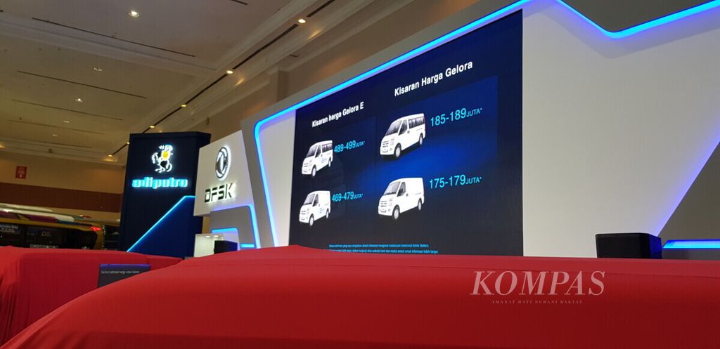 Tanpa kebijakan insentif, DFSK membuka perkiraan harga jual mobil listrik Gelora E. Mulai dari Rp 175 juta hingga Rp 499 juta (belum termasuk pajak). 