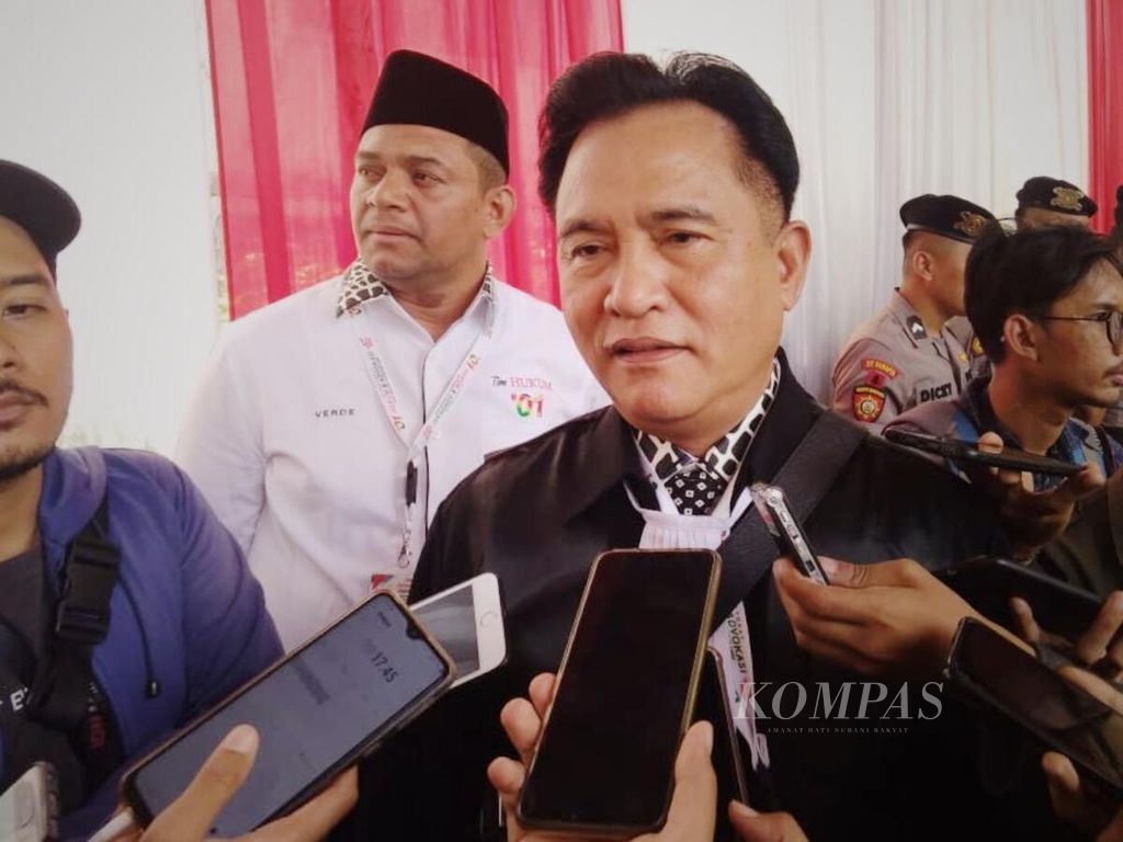 Ilustrasi. Ketua Tim Kuasa Hukum Jokowi-Amin, Yusril Ihza Mahendra, sebagai pihak terkait, meyakini MK akan menolak gugatan pemohon.