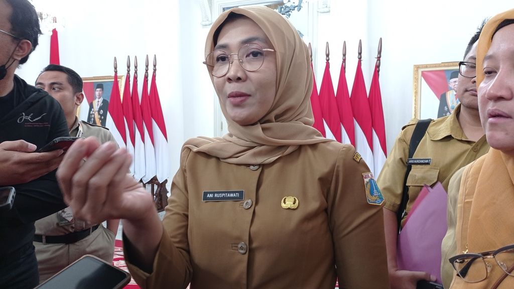 Plt Kepala Dinas Kesehatan DKI Jakarta Ani Ruspitawati di Balai Kota Jakarta, Selasa (3/10/2023).