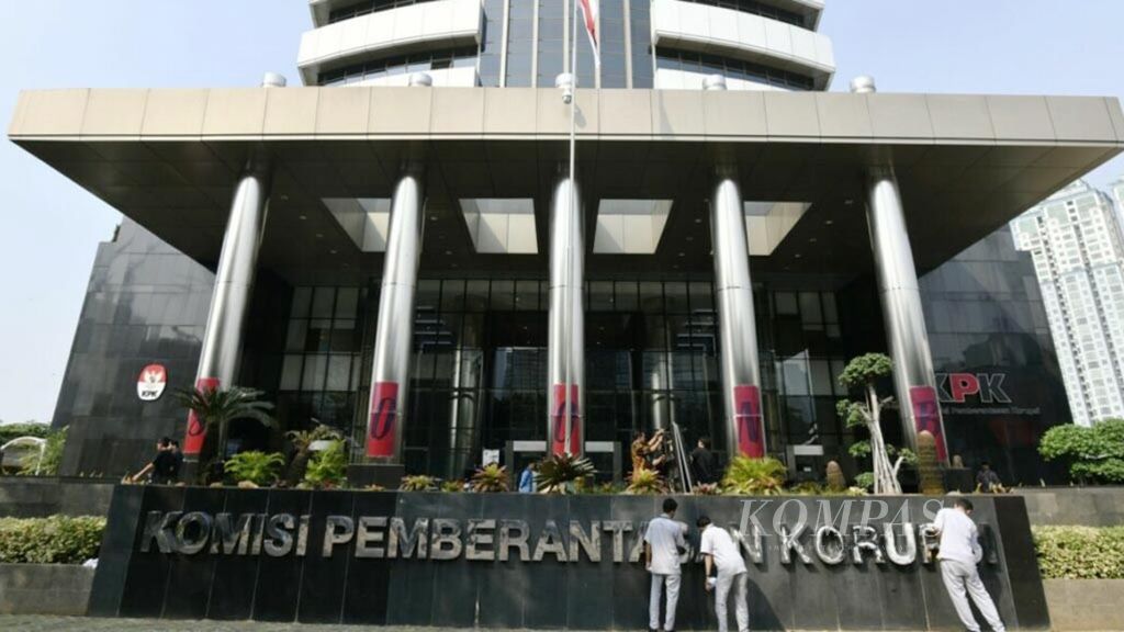 Gedung Merah Putih Komisi Pemberantasan Korupsi (KPK) di Jakarta, Kamis (20/6/2019).