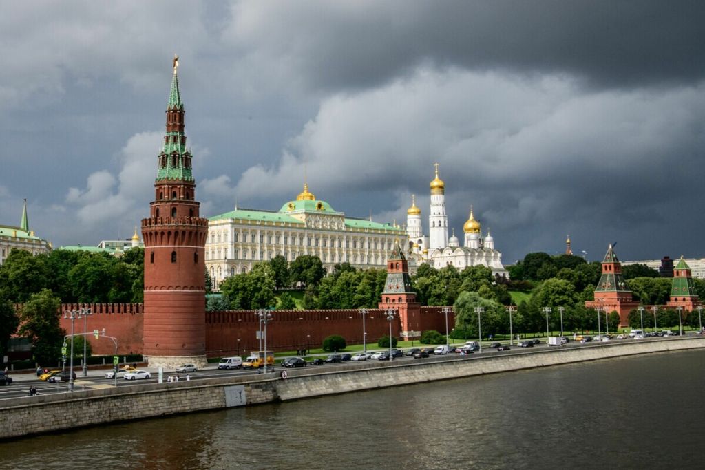 Pemandangan Kremlin, kantor Kepresidenan Rusia, di Moskwa, dalam foto yang diambil pada 9 Juli 2018. 