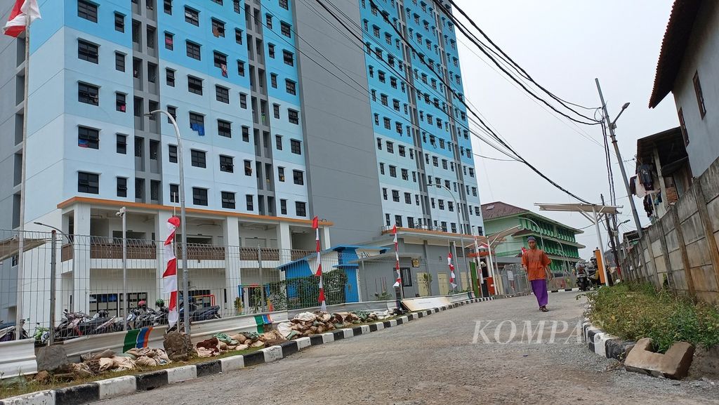 Warga relokasi Pasar Gembrong diperbolehkan tinggal sementara di rusunawa Cipinang Besar Utara, Jakarta Timur.