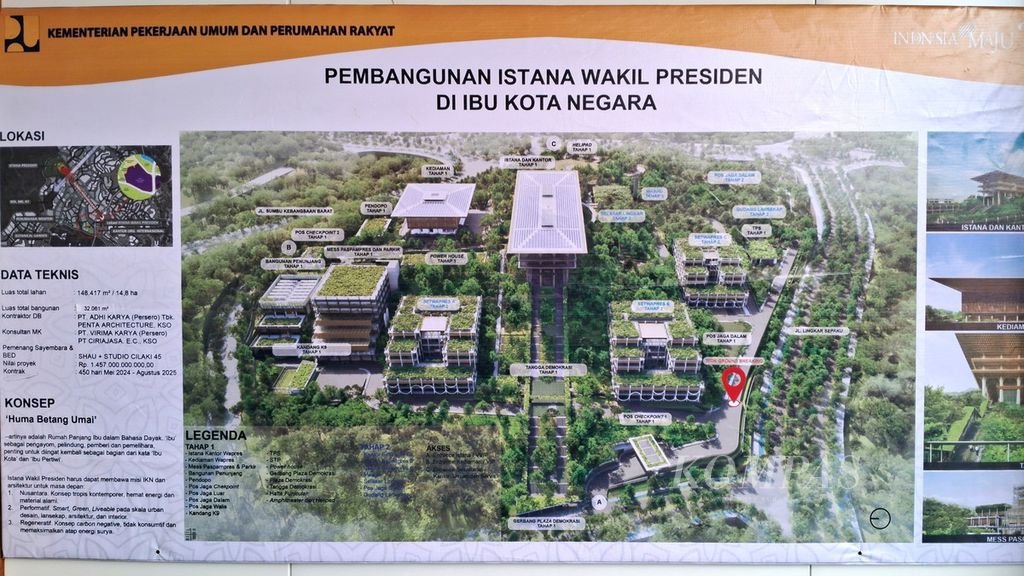 Desain rencana pembangunan Istana Wakil Presiden di Ibu Kota Nusantara