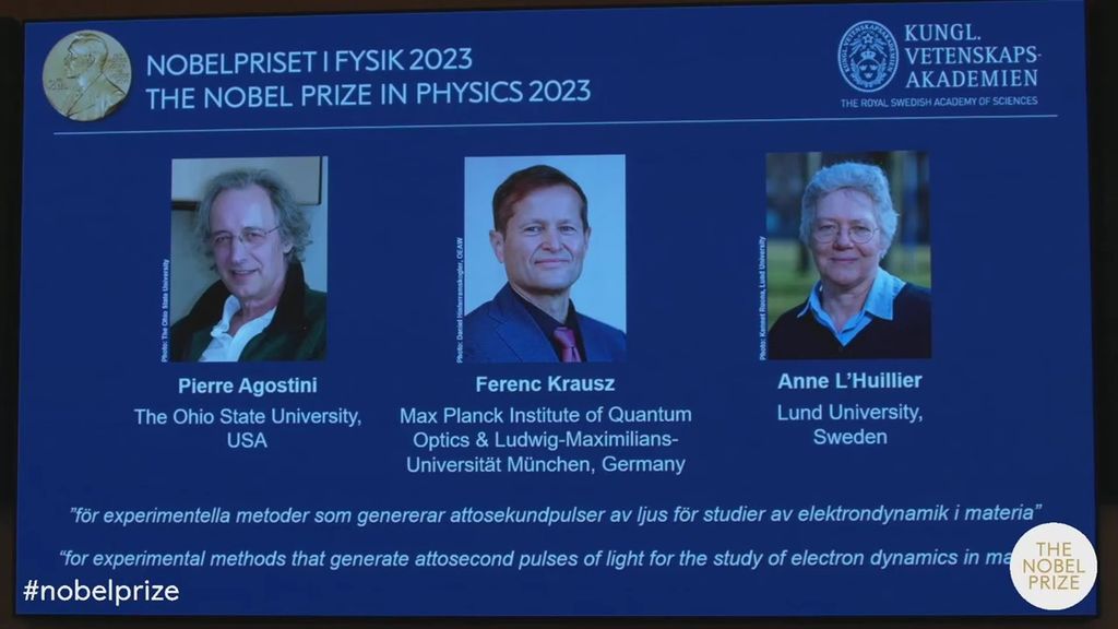 Peraih Nobel Fisika 2023