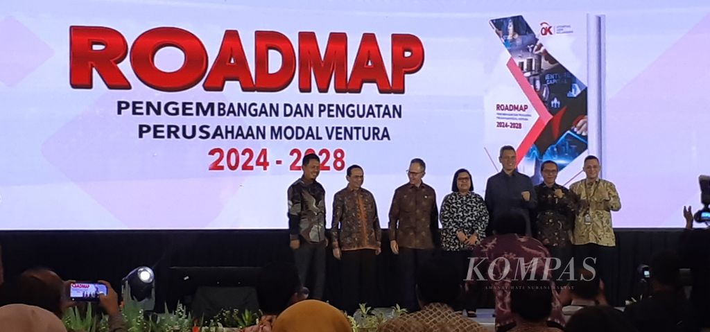 Otoritas Jasa Keuangan meluncurkan Peta Jalan Pengembangan dan Penguatan Perusahaan Modal Ventura 2024-2028, di Jakarta, Selasa (23/1/2024).