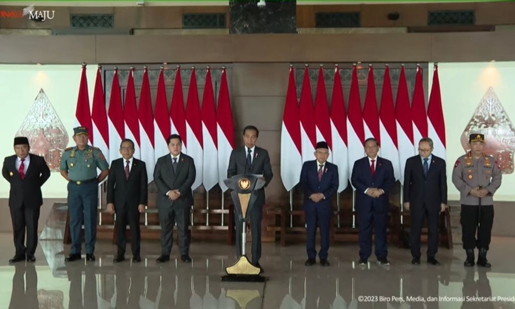 Presiden Joko Widodo melakukan lawatan ke Republik Rakyat China dan Kerajaan Arab Saudi pekan ini. Sebelum bertolak, Presiden memberikan keterangan di Bandara Internasional Soekarno-Hatta, Tangerang, Banten, Senin (16/10/2023).