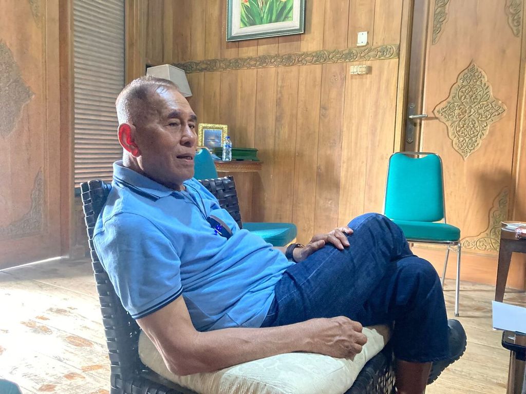 Menteri Pertahanan 2014-2019 Ryamizard Ryacudu, Cibubur, Senin (17/1/2022