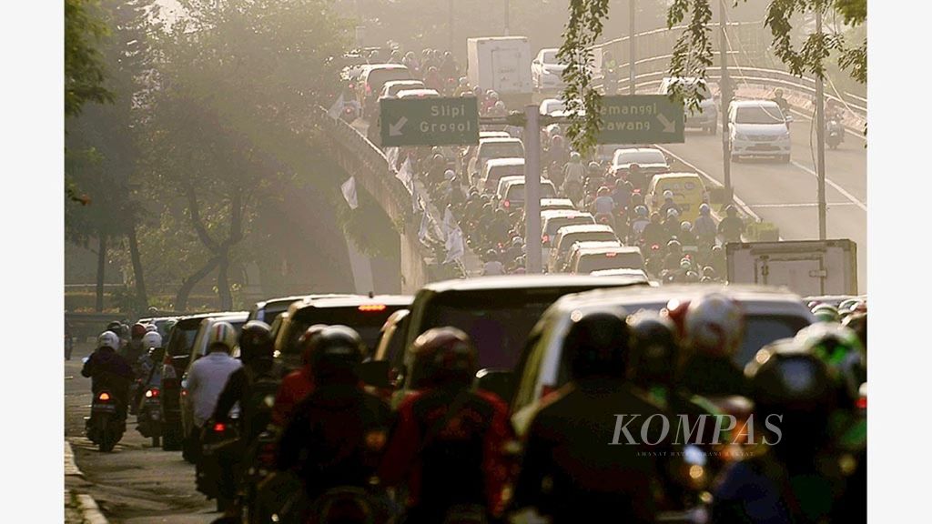 Ilustrasi. Polusi udara di Jakarta