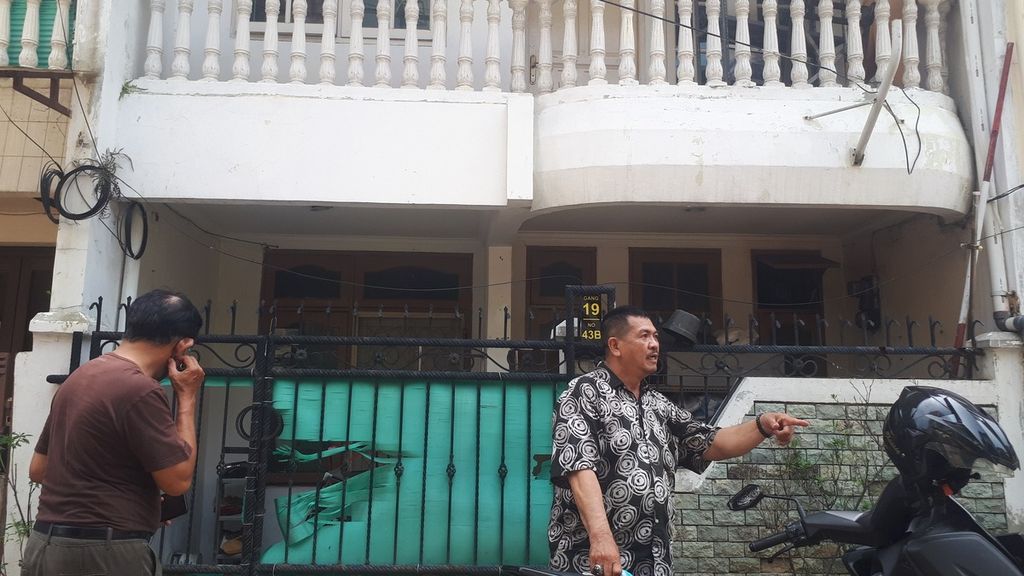 Rumah korban di Jalan Pademangan II Gang 19, Pademangan Timur, Pademangan, Jakarta Utara, Jumat (13/1/2023).