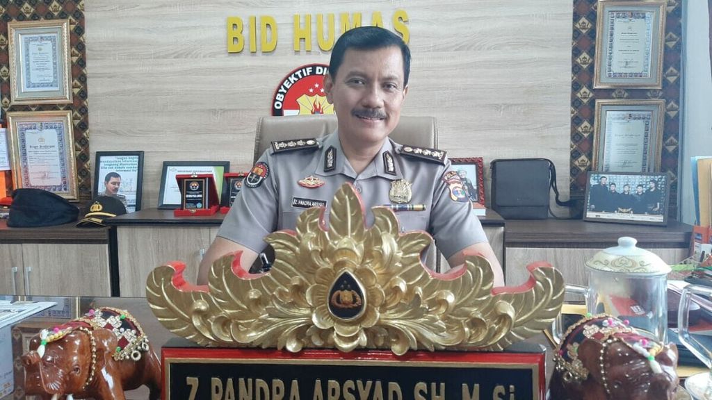 Kepala Bidang Humas Polda Lampung Komisaris Besar Zahwani Pandra Arsyad di Bandar Lampung, Kamis (12/3/2020).