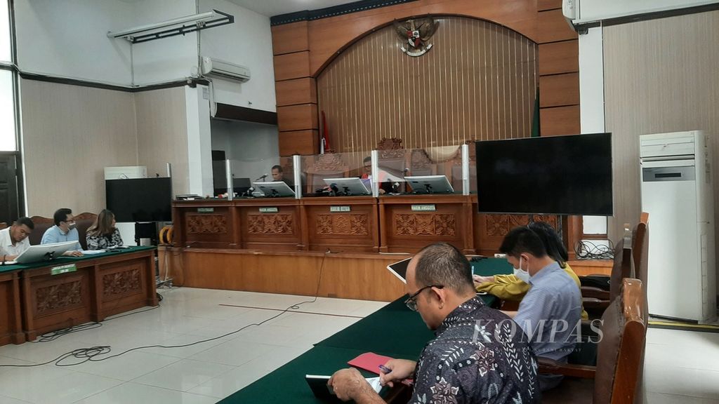 Sidang putusan gugatan praperadilan yang diajukan bekas Direktur Utama PT Pertamina Persero Karen Agustiawan di Pengadilan Negeri Jakarta Selatan, Kamis (2/11/2023).
