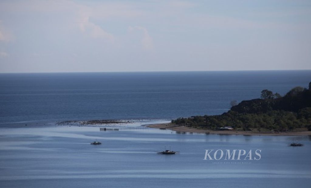 Pelabuhan Labuan Uki di Bolaang Mongondow, Sulawesi Utara, Rabu (20/8/2014).