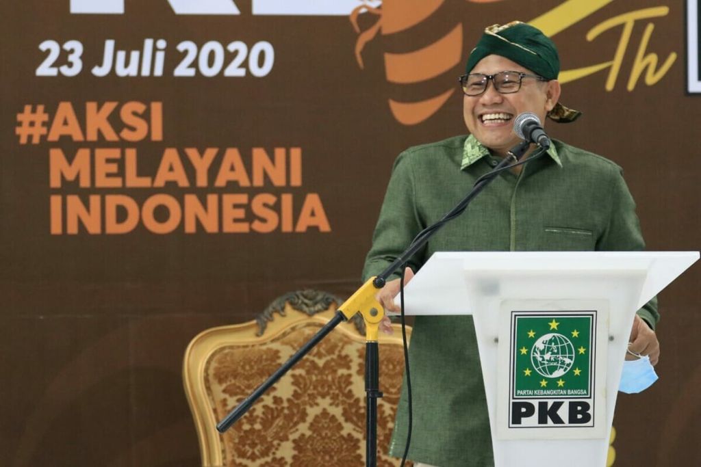 Ketua Umum Dewan Pengurus Pusat (DPP) Partai Kebangkitan Bangsa (PKB) Abdul Muhaimin Iskandar, Jumat (24/7/2020). Muhaimin yang menjadi orang pertama yang melontarkan usulan penundaan Pemilu 2024.