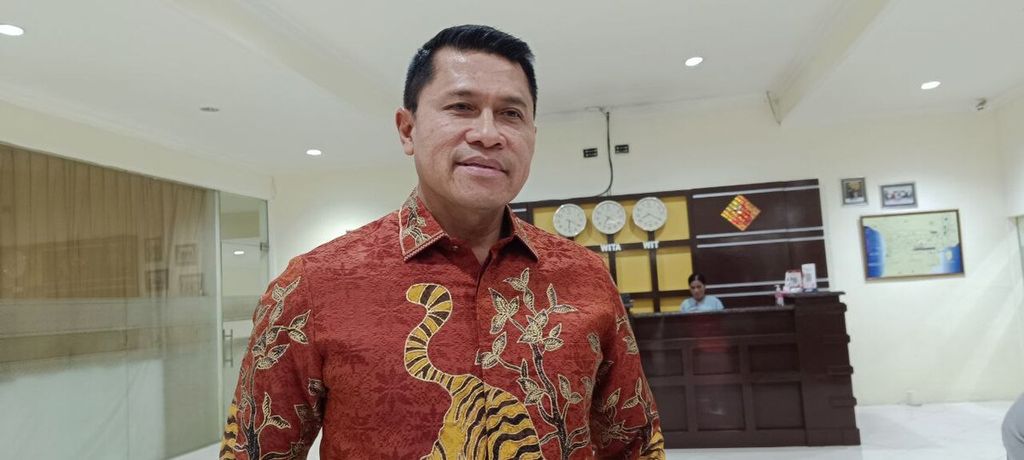 Sekretaris Kementerian Bidang Politik, Hukum, dan Keamanan Letnan Jenderal Teguh Pudjo Rumekso saat ditemui di Ende, Nusa Tenggara Timur, Rabu (31/5/2023). 
