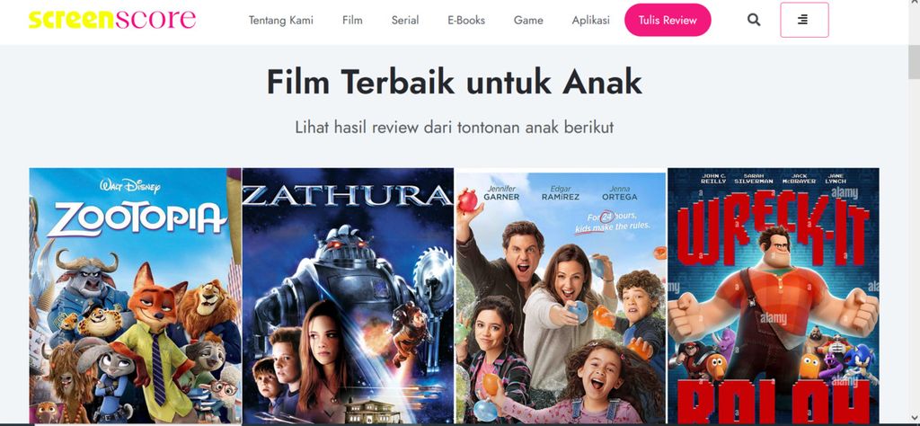 Potret tangkapan layar Screen Score, layanan platform digital yang diluncurkan digitalMamaID. 