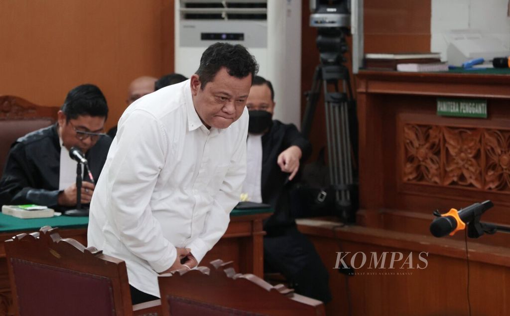 Terdakwa kasus pembunuhan berencana Brigadir J atau Nofriansyah Yosua Hutabarat, Kuat Ma’ruf, menjalani sidang lanjutan di Pengadilan Negeri Jakarta Selatan, Jakarta, Senin (7/11/2022). 