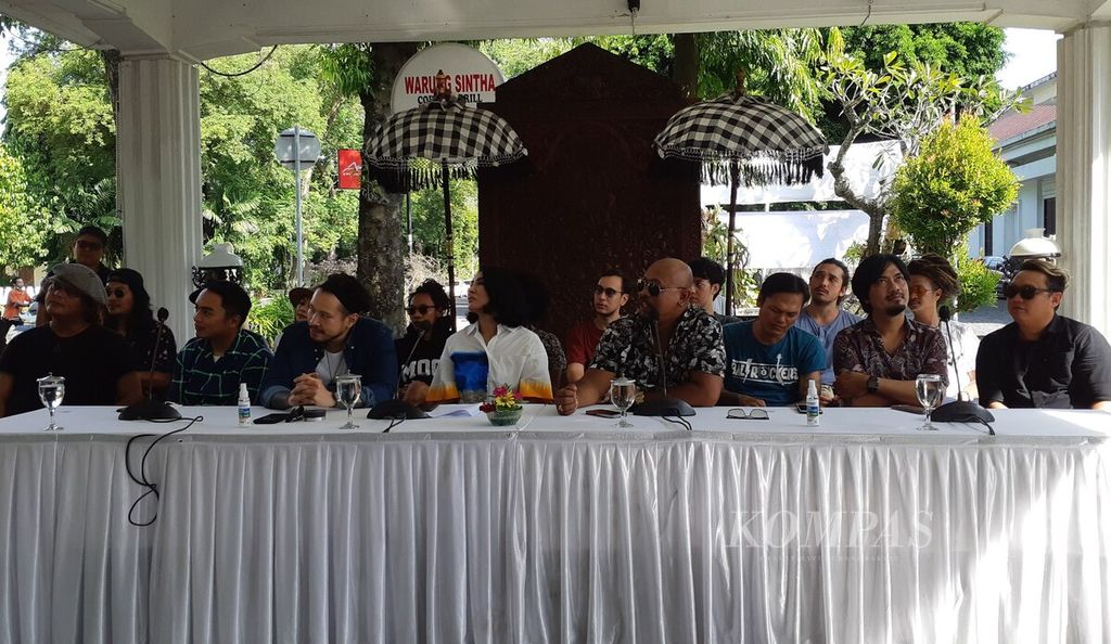 Suasana jumpa pers JelajaHIN Livin' Sanur Fest” di Kota Denpasar, Rabu (25/5/2022).