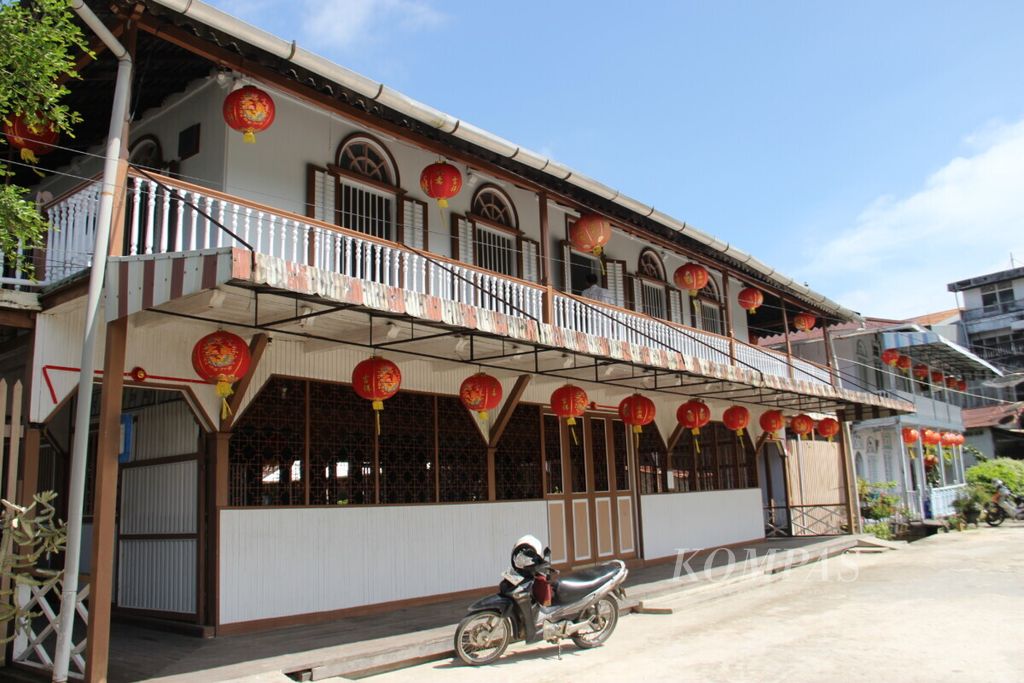 Rumah Marga Tjhia di Kota Singkawang, Kalimantan Barat, Selasa (9/2/2021). Bangunan ini berdiri sejak  1901 dan merupakan bangunan Cagar Budaya Singkawang. 