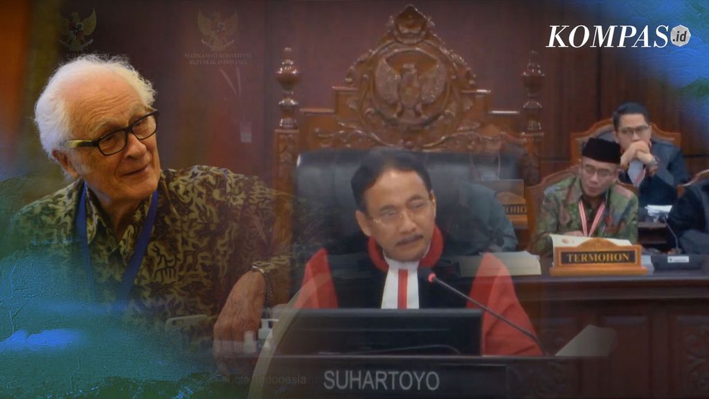 Sidang perkara perselisihan hasil pemilihan umum bergulir panas di Mahkamah Konstitusi, Jakarta, Selasa (2/4/2024). 
