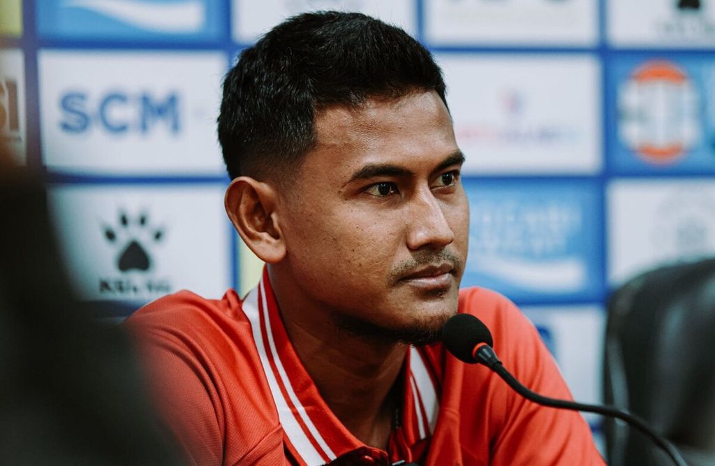 Pemain belakang Bali United Haudi Abdillah. 