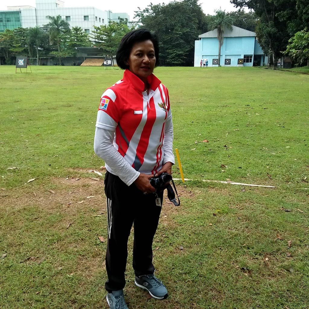 Nurfitriyana Saiman, olimpian peraih medali perak beregu panahan di Olimpiade Seoul 1988 ditemui di pelatnas panahan, Cibubur,  Jakarta Timur,  pertengahan Maret lalu.  Nurfitriyana kini menekuni karir sebagai pelatih.
