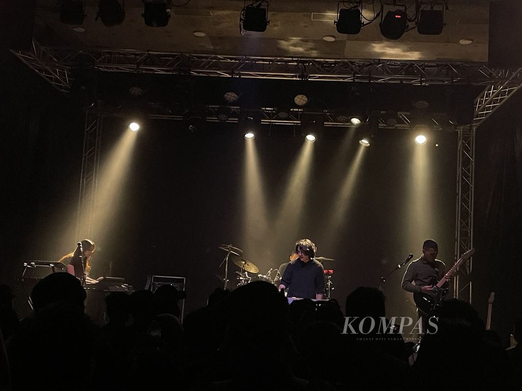 Scaller di konser Noises & Clarity, Jumat (20/10/2023), di Mbloc Live House, Jakarta.