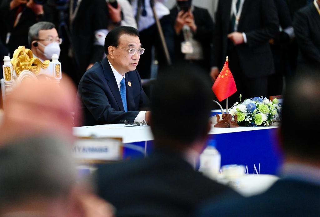 PM China Li Keqiang menghadiri KTT ASEAN-China di Phnom Penh, Kamboja, Jumat (11/11/2022).