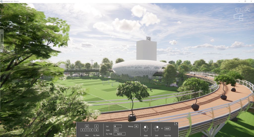 Gambar rancangan Lapangan Karebosi di Makassar, Sulawesi Selatan. Lapangan ini akan direvitalisasi dan peletakan batu pertama dilakukan pada Senin (5/2/2024).