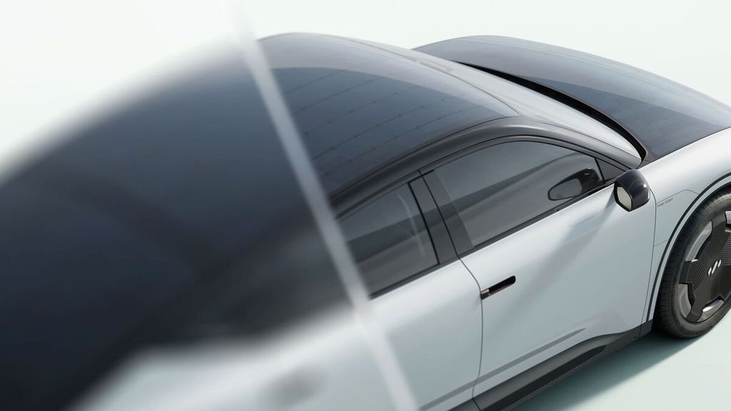 Gambar konsep yang disiarkan tanpa tanggal ini menunjukkan Lightyear 2, mobil bertenaga surya. Versi pertama mobil itu belum satu pun diterima konsumen. Semua masih diproduksi di pabrik yang dikontrak Lightyear, Valmet Automotive, di Finlandia.