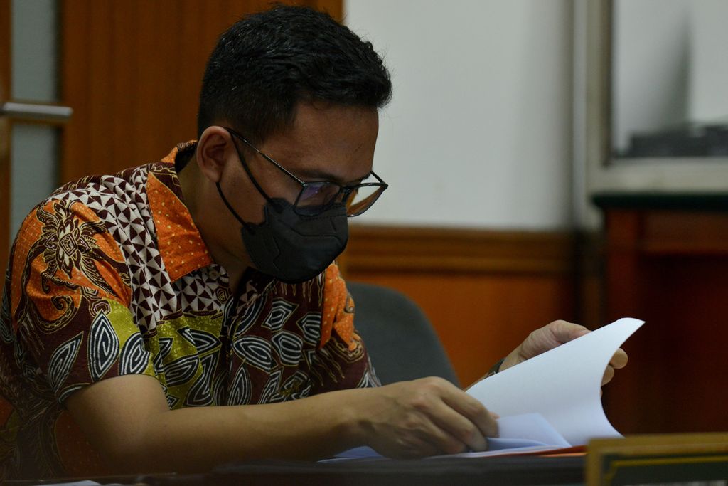 Kuasa hukum dari penggugat, yakni PT Mahkota Sentosa Utama, hadir mengikuti sidang pertama di Pengadilan Negeri Jakarta Barat, Selasa (24/1/2023). 