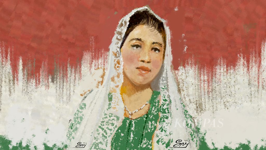 Lukisan Fatmawati Soekarno 