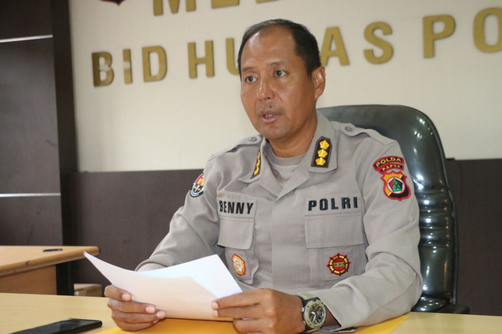 Kepala Bidang Humas Polda Papua Komisaris Besar Ignatius Benny Ady Prabowo.